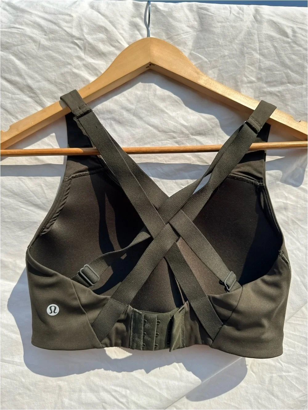 Lululemon Energy Bra *High Support, B–DDD Cups - Dark Olive - 32DD